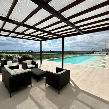 Ocean And Lagoon View Apartment Unique Style, Just 5 Minutes From Hotel Zone